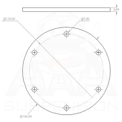 25mm Airbag Extension Brackets